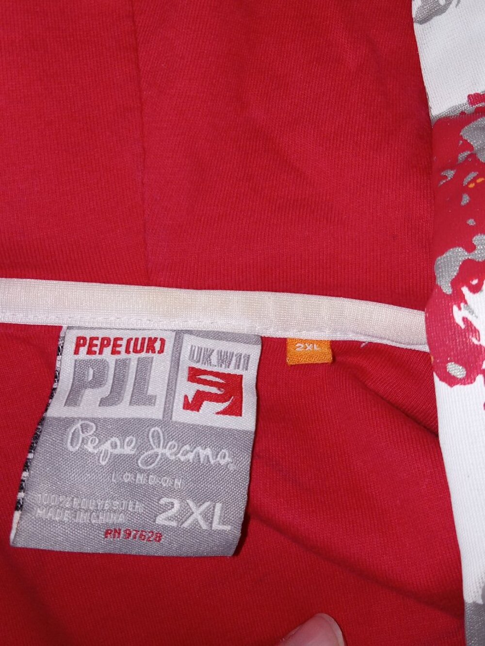 Vintage Y2K Pepe Jeans London Full Zip Hoodie Mens 2XL Graffiti Streetwear - Picture 8 of 15